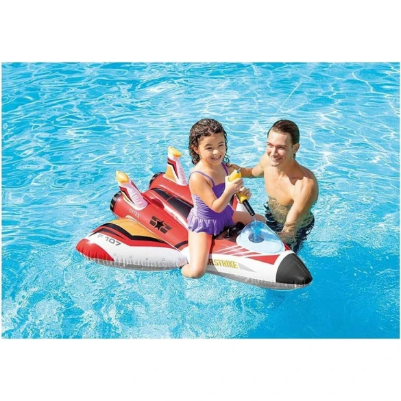 Надувной плотик Intex 57536 INT0221, 117х117 см, красный Надувной плотик Intex 57536 INT0221, 117х117 см, красный