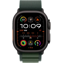 Умные часы Apple Watch Ultra 2 GPS + Cellular 49mm Black Titanium Case with Dark Green Alpine Loop - Medium (Официальная гарантия)