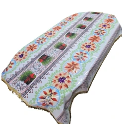 Скатерть Novruz SHA-00006128, прямоугольная, разноцветная, 150x210 см