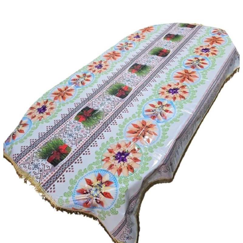 Скатерть Novruz SHA-00006128, прямоугольная, разноцветная, 150x210 см Скатерть Novruz SHA-00006128, прямоугольная, разноцветная, 150x210 см