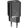 Сетевое зарядное устройство Baseus Super Si Quick Charger Type-C to Type-C 25W 1M TZCCSUP-L01 Black Сетевое зарядное устройство Baseus Super Si Quick Charger Type-C to Type-C 25W 1M TZCCSUP-L01 Black