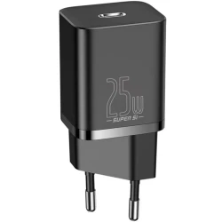 Сетевое зарядное устройство Baseus Super Si Quick Charger Type-C to Type-C 25W 1M TZCCSUP-L01 Black Сетевое зарядное устройство Baseus Super Si Quick Charger Type-C to Type-C 25W 1M TZCCSUP-L01 Black