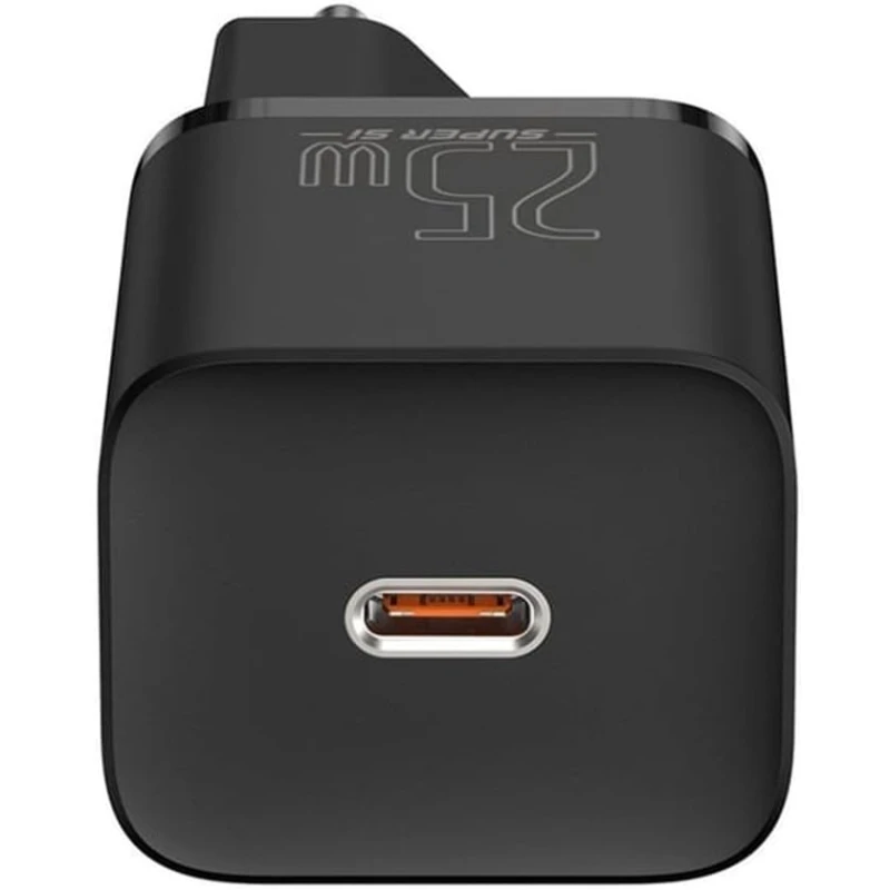 Сетевое зарядное устройство Baseus Super Si Quick Charger Type-C to Type-C 25W 1M TZCCSUP-L01 Black Сетевое зарядное устройство Baseus Super Si Quick Charger Type-C to Type-C 25W 1M TZCCSUP-L01 Black