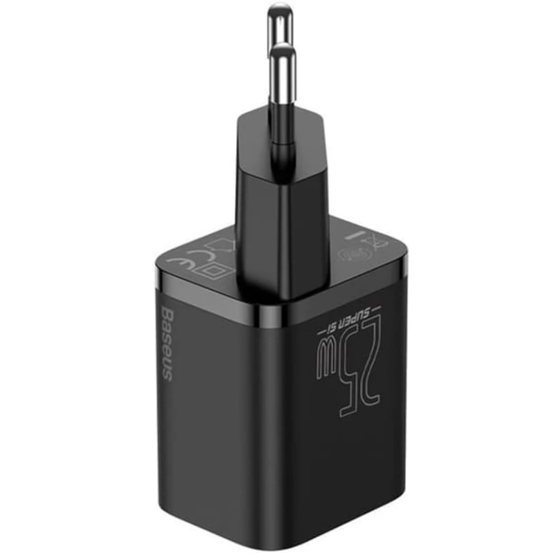 Сетевое зарядное устройство Baseus Super Si Quick Charger Type-C to Type-C 25W 1M TZCCSUP-L01 Black Сетевое зарядное устройство Baseus Super Si Quick Charger Type-C to Type-C 25W 1M TZCCSUP-L01 Black