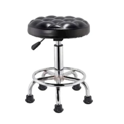 Стул для косметолога 00169, регулируемый, вращающийся, черный Стул для косметолога 00169, регулируемый, вращающийся, черный