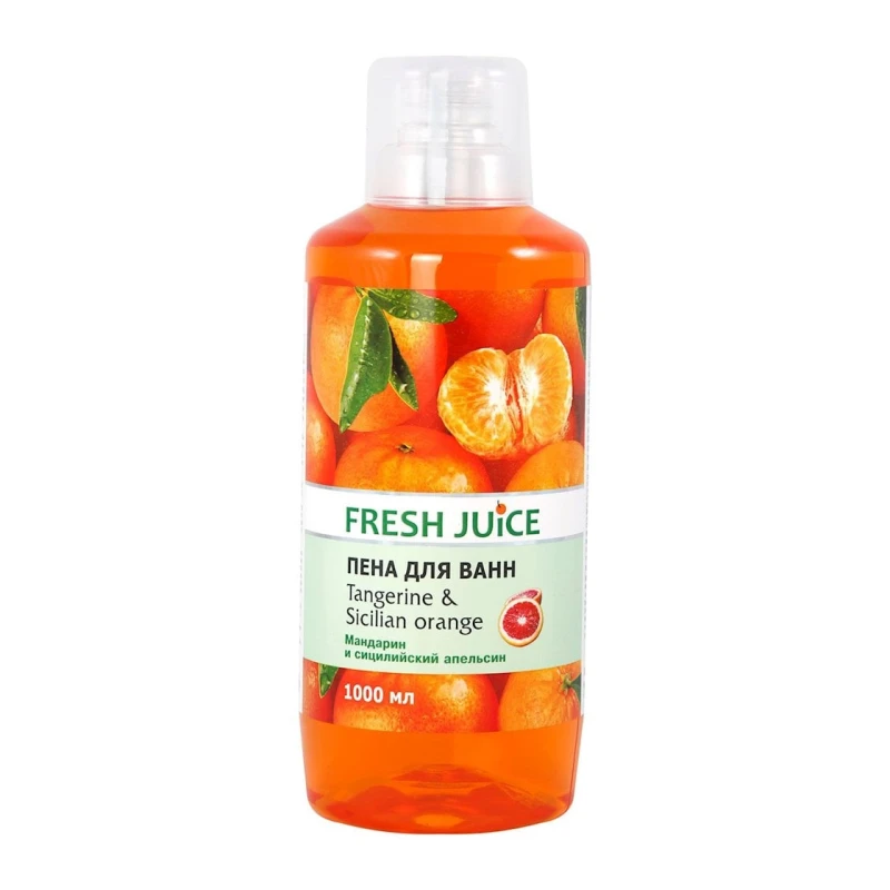 Vanna üçün köpük Fresh Juice Tangerine&Sicilian Orange Mandarin və Siciliya Portağalı 1000 ml Vanna üçün köpük Fresh Juice Tangerine&Sicilian Orange Mandarin və Siciliya Portağalı 1000 ml