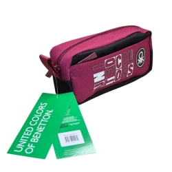 Qələmdan United Colors of Benetton Over-Q_Pencilcase_21, neylon, çəhrayı, 20x9 sm