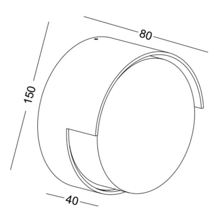 Настенный светильник Lustore LSW383 BK