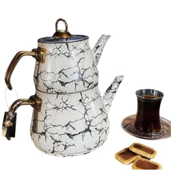 Чайник Smil 1299, гранит, белый