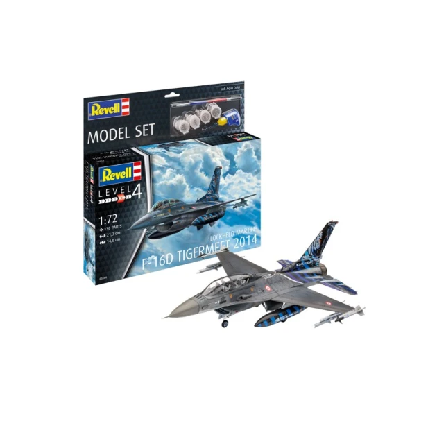 Конструктор Revell 63844 Lockheed Martin F-16D Tigermeet 2014, 130 элементов