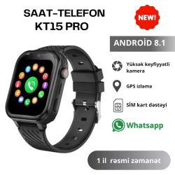 Детские смарт-часы Wonlex KT15 Pro Black c Whatsapp