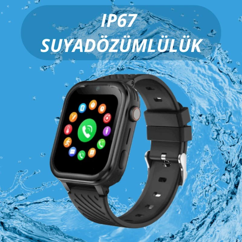 Детские смарт-часы Wonlex KT15 Pro Black c Whatsapp