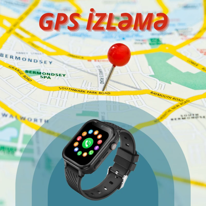 Детские смарт-часы Wonlex KT15 Pro Black c Whatsapp