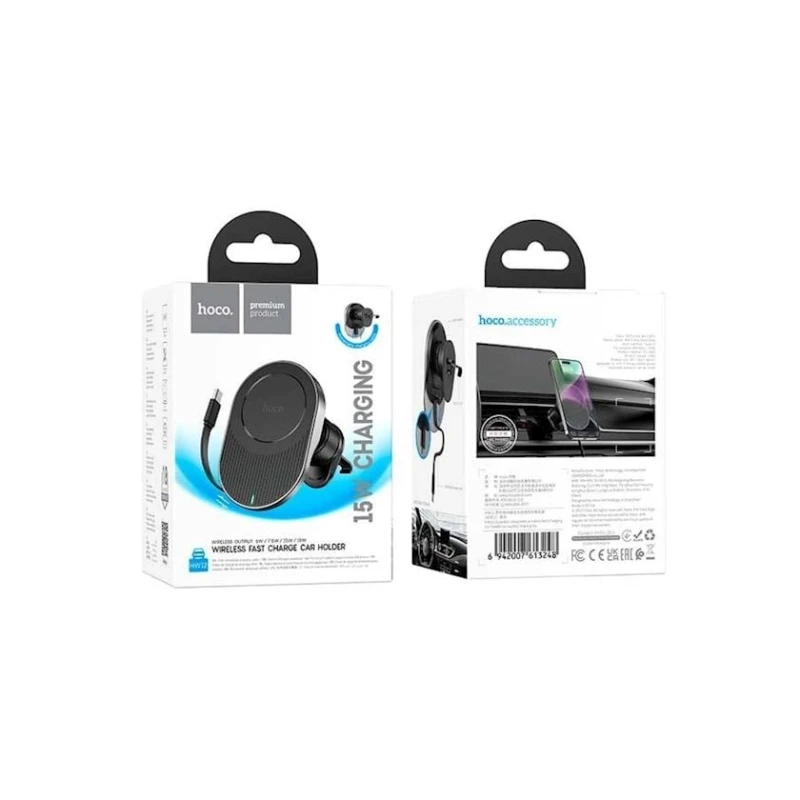 Автомобильный держатель Hoco HW12 Black Автомобильный держатель Hoco HW12 Black