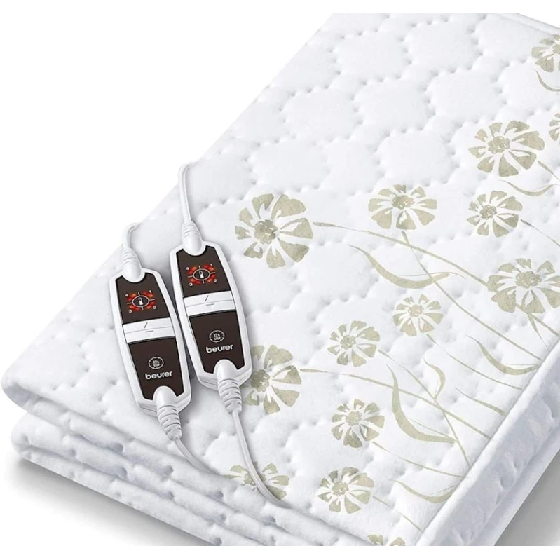 Электрическая простыня Beurer UB 66 XX, 3 температурных режима, 60 Вт, микрофлис, белый, 150x140 см