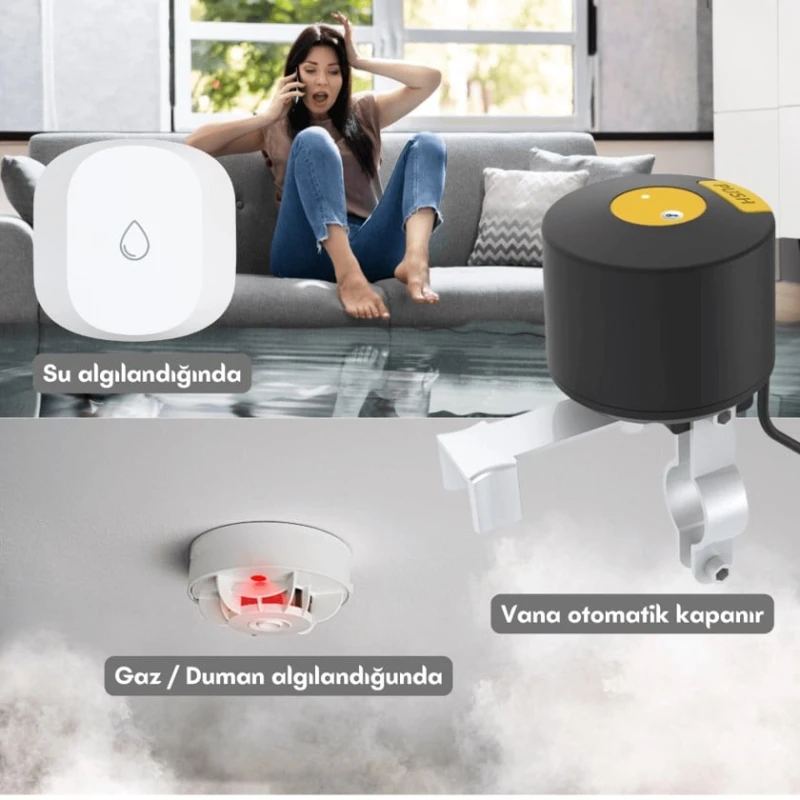 Умный контроллер клапана для воды и газа Novato Tuya Zigbee ZVK Умный контроллер клапана для воды и газа Novato Tuya Zigbee ZVK