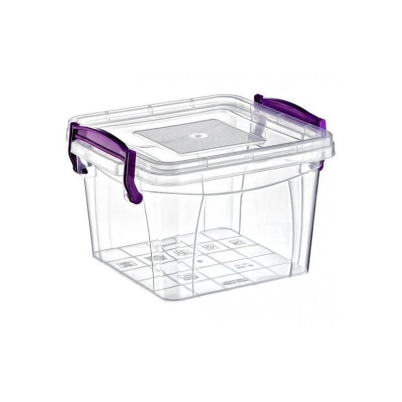 Qida saxlama konteyneri Irak Plastik SA-250 1.2 l, 1 əd, 16x14.5x10.5 sm, plastik, qapaqla, şəffaf Qida saxlama konteyneri Irak Plastik SA-250 1.2 l, 1 əd, 16x14.5x10.5 sm, plastik, qapaqla, şəffaf