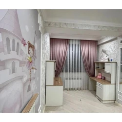 Шторы, нейлон/велюр/полиэстер, розовые, 300x300 см Шторы, нейлон/велюр/полиэстер, розовые, 300x300 см