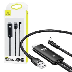 Кабель USB USAMS U53 Lightning to HDMI Cable, Черный