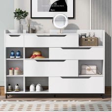Ayaqqabı üçün tumba Art Mebel 33, laminat, ağ, 130х150х30 sm
