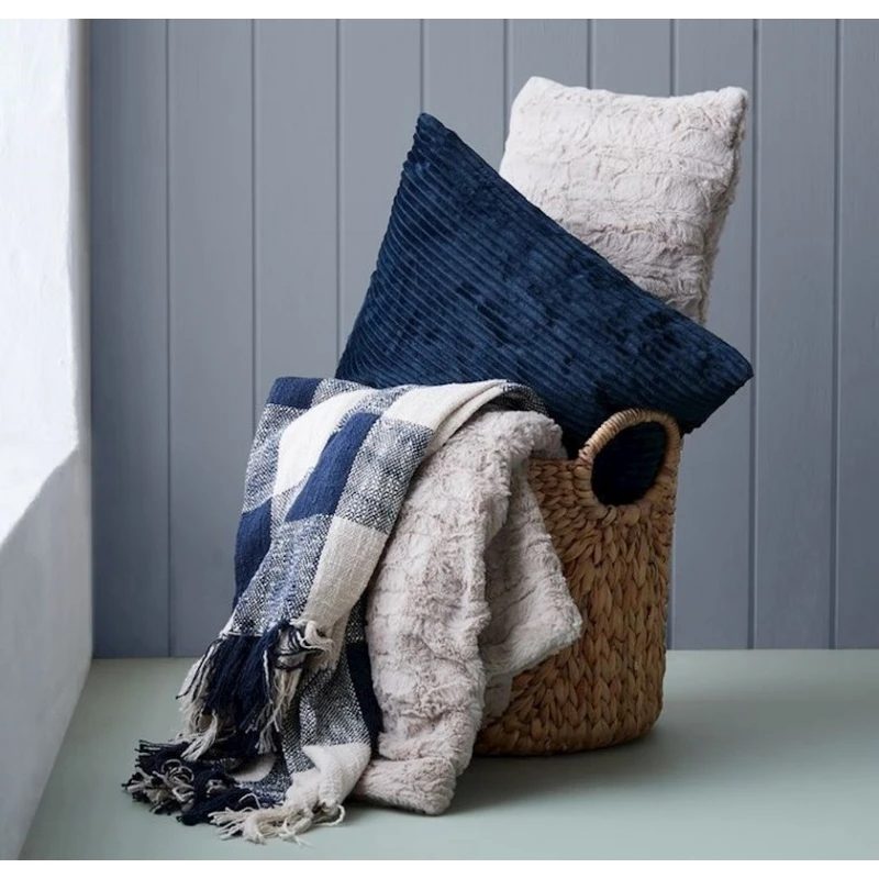 Плед JYSK Myggblom, 130x170 см, полиэстер, бежевый