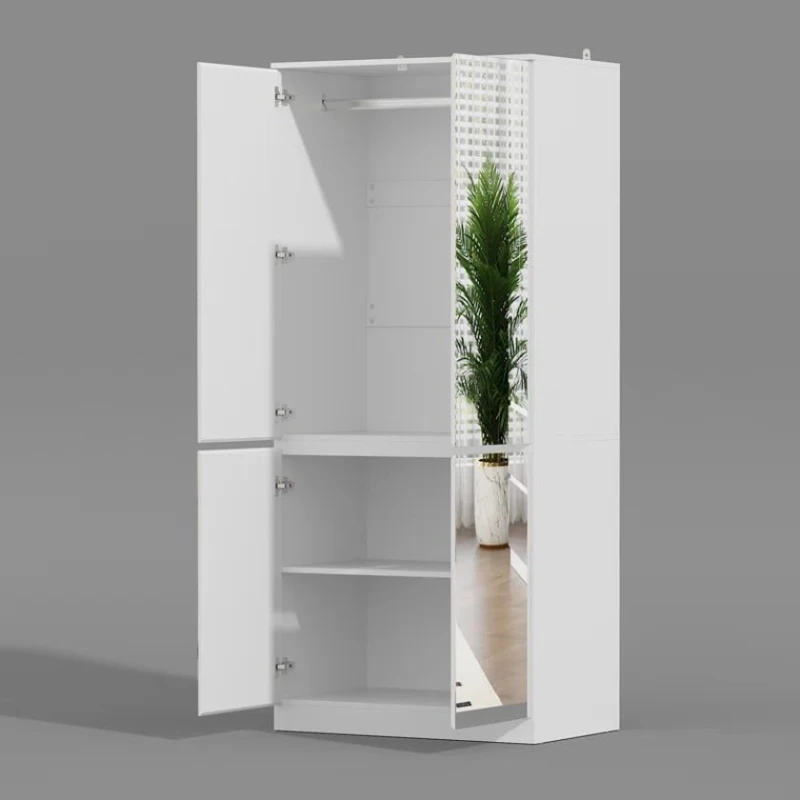 Шкаф Art Mebel Art-100-13, ЛДСП, белый, 50х100х210 см Шкаф Art Mebel Art-100-13, ЛДСП, белый, 50х100х210 см