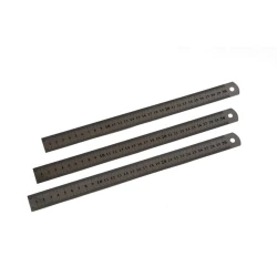 Линейка, металл, серебристая, 30 см, 1 шт