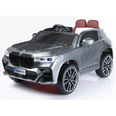 Uşaq elektrik avtomobili 8_12V BMW X8, 1-5 yaş, boz