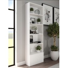 Stellaj HS Group 003, ağ, LDSP, 175x25x60 sm