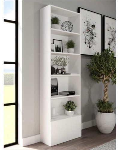 Stellaj HS Group 003, ağ, LDSP, 175x25x60 sm