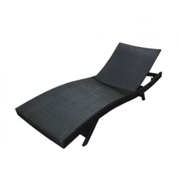 Шезлонг плетеный Evalar, черный Шезлонг плетеный Evalar, черный