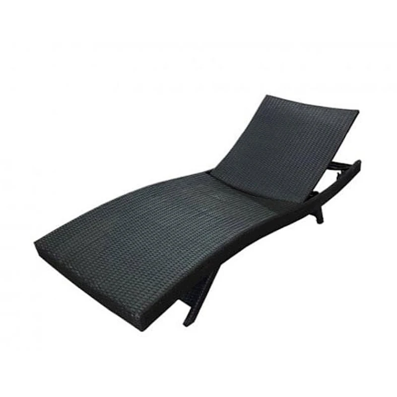Шезлонг плетеный Evalar, черный Шезлонг плетеный Evalar, черный