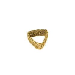 Кольцо для салфеток Porland Knit, золотистое