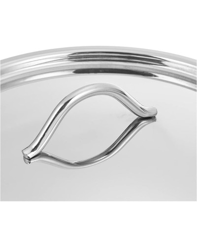 Qab-qacaq dəsti Korkmaz A1806 Tombik XL 16х9/20х11/24х8/24х12/26х12/24х5 sm, 11 əd, paslanmayan polad, qapaqlı, gümüşü