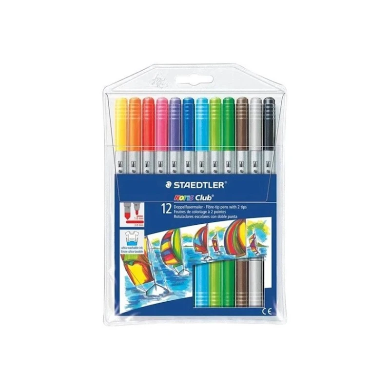 Набор двусторонних фломастеров Staedtler, 12 шт