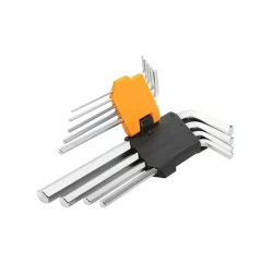 Набор шестигранных ключей Tolsen 20048, хромованадиевая сталь, серебристый, 9 шт