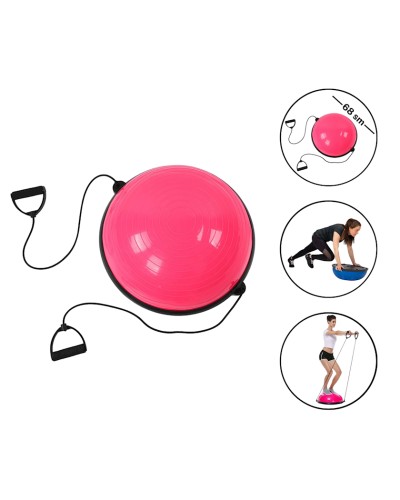 Balanslayıcı yarımkürə Gymnic 1618, 68 sm, çəhrayı