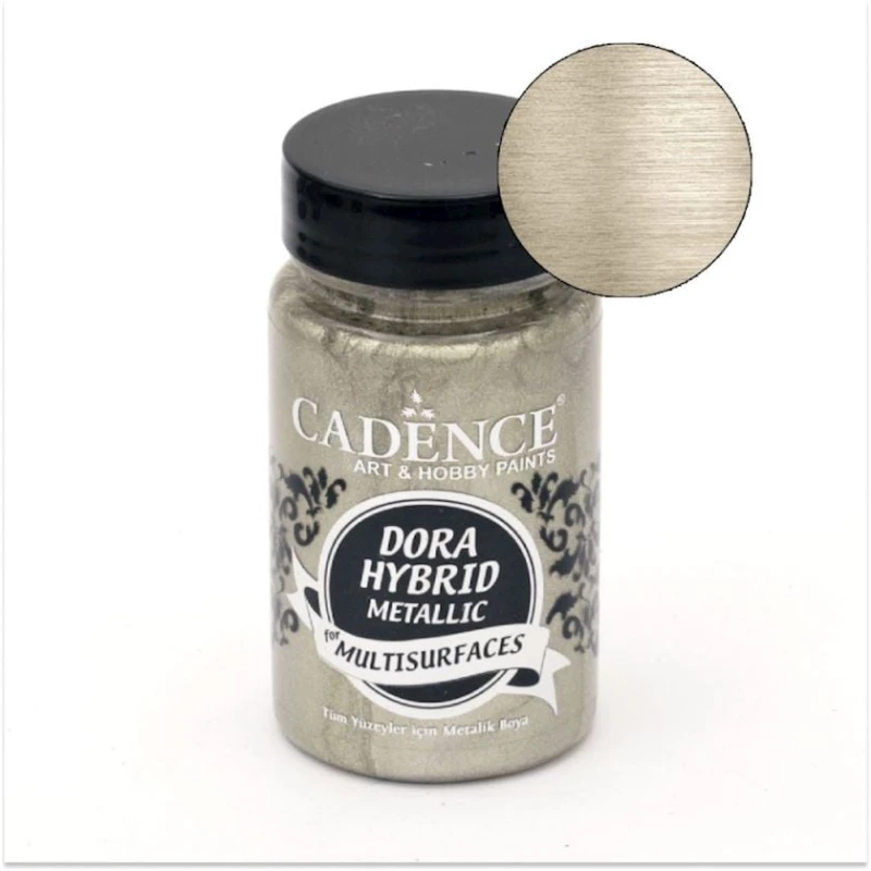 Краска-металлик Cadence Dora Hybrid Metallic for Multisurfaces 7137 Platinium 90 мл Краска-металлик Cadence Dora Hybrid Metallic for Multisurfaces 7137 Platinium 90 мл