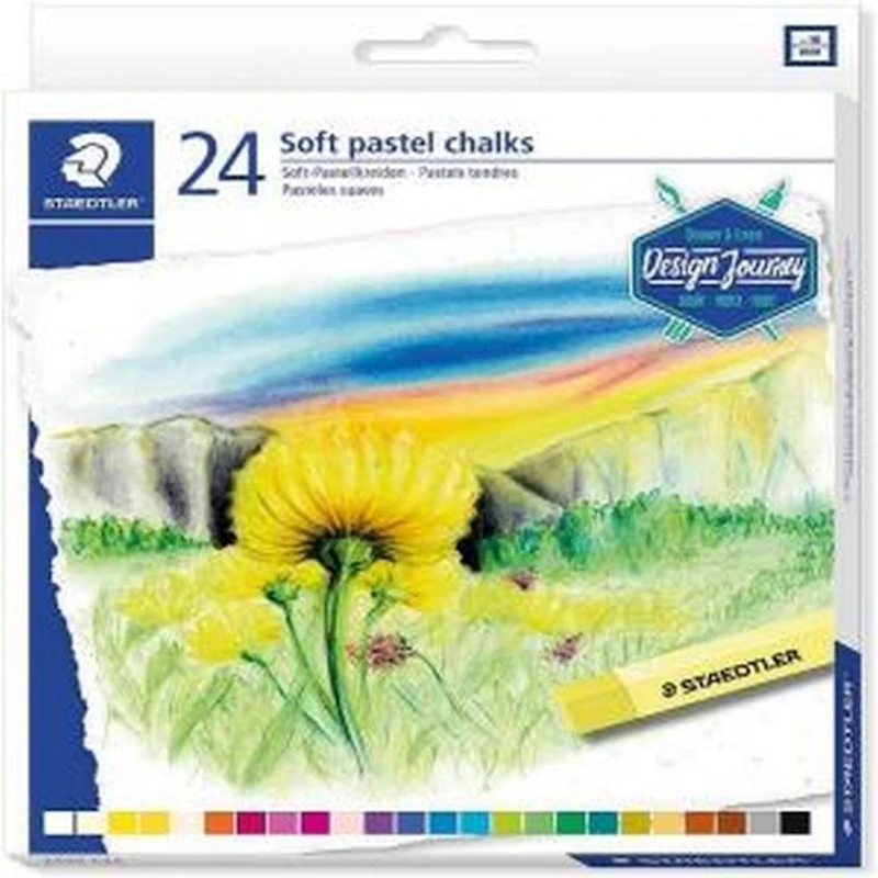 Пастель Staedtler Soft Pastel Chalks Design Journey сухая, 24шт, 10мм