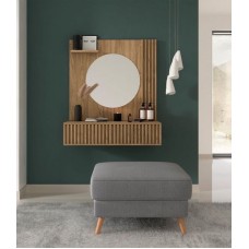Makiyaj masası Art Mebel 85, laminat, votan, 100x70x40 sm