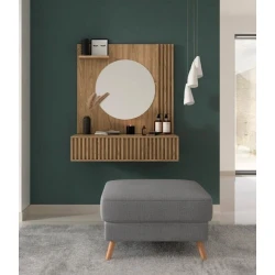 Туалетный столик Art Mebel 85, ламинат, вотан, 100x70x40 см Туалетный столик Art Mebel 85, ламинат, вотан, 100x70x40 см