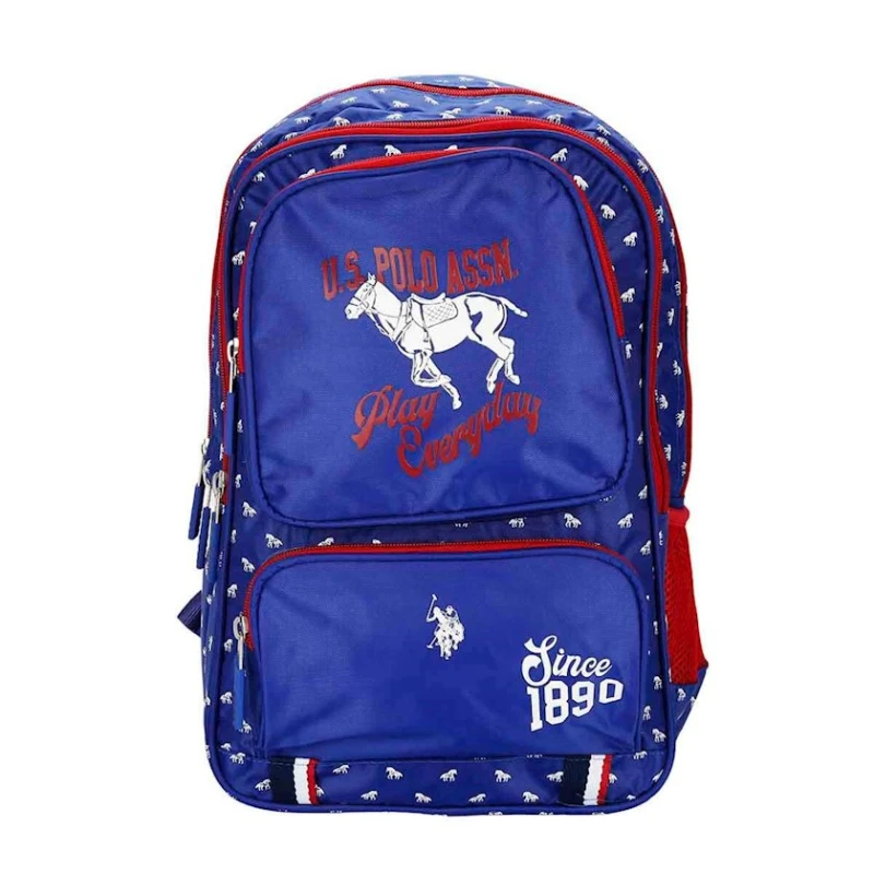 Məktəbli bel çantası U.S. Polo 20190, 39x30x15 sm, göy Məktəbli bel çantası U.S. Polo 20190, 39x30x15 sm, göy