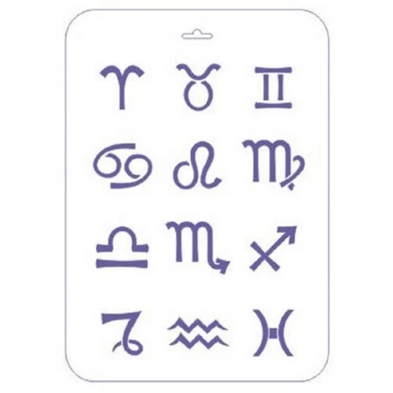 Трафарет Невская палитра Сонет Знаки зодиака, пластиковый, 22х31 см Трафарет Невская палитра Сонет Знаки зодиака, пластиковый, 22х31 см