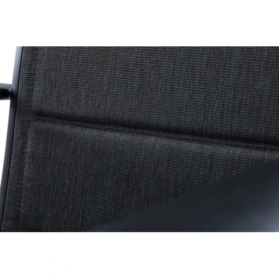 Садовый стул JYSK Mysen, полиэстер/ткань, черный/серый, 58x69x110 см Садовый стул JYSK Mysen, полиэстер/ткань, черный/серый, 58x69x110 см