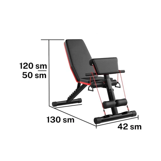 Многофункциональный тренажер WS0105, сталь, черный, 130x42x50 см Многофункциональный тренажер WS0105, сталь, черный, 130x42x50 см