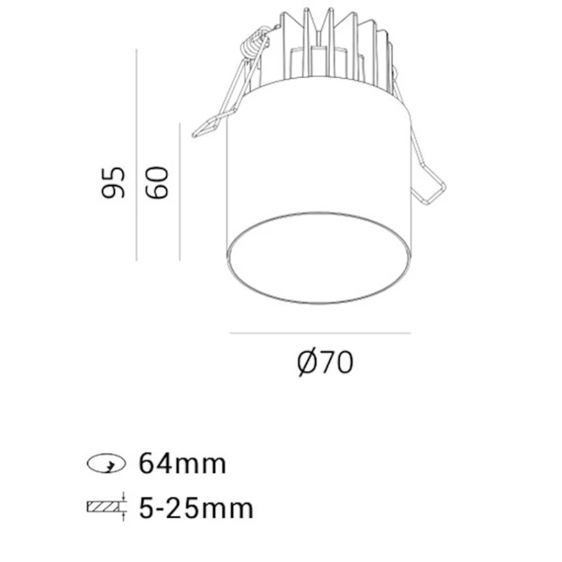 Спот Lustore SEMI TUBO BK, черный Спот Lustore SEMI TUBO BK, черный