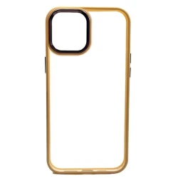 Apple iPhone 12 Pro Max üçün çexol Şəffaf/Çəhrayı