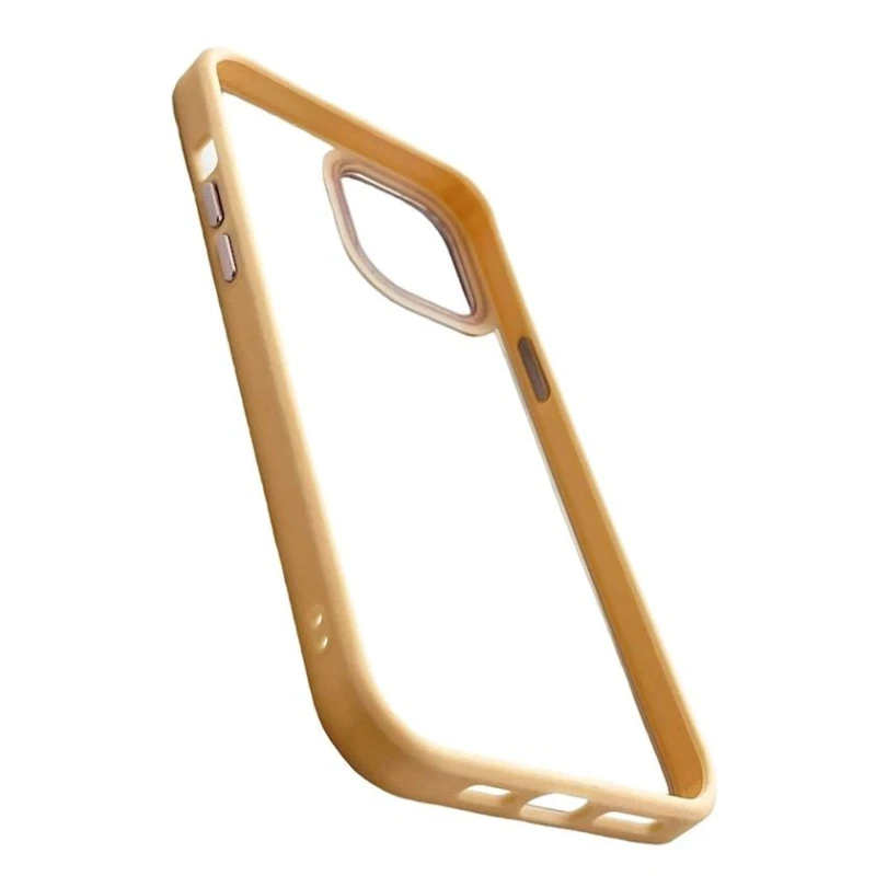 Apple iPhone 12 Pro Max üçün çexol Şəffaf/Çəhrayı