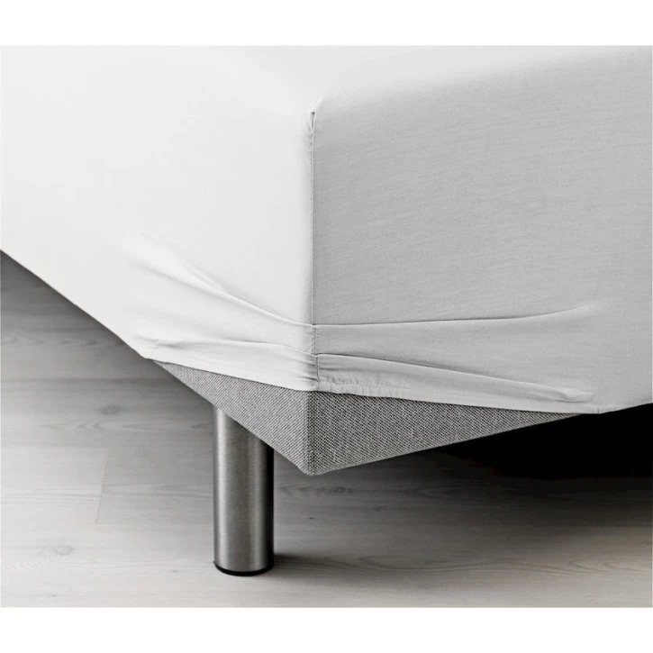 Mələfə JYSK Ravnebakke, 90x200x35 sm, pambıq, ağ