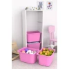 Шкаф для игрушек Pratico I39031, белый/розовый, 30x45.5x109 см Шкаф для игрушек Pratico I39031, белый/розовый, 30x45.5x109 см